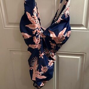 Brand new Blue and Orange swim suit